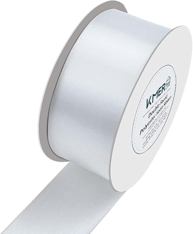 双面白色缎带 3.